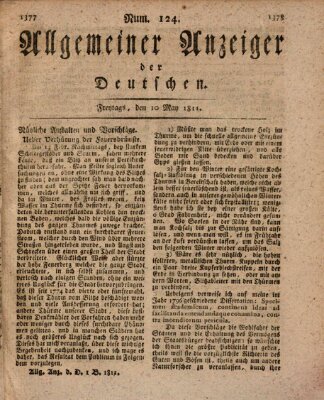 Allgemeiner Anzeiger der Deutschen Freitag 10. Mai 1811