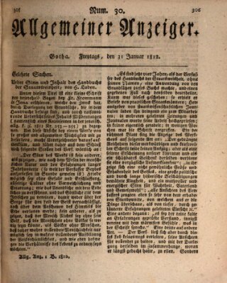 Allgemeiner Anzeiger der Deutschen Freitag 31. Januar 1812