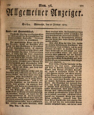 Allgemeiner Anzeiger der Deutschen Mittwoch 26. Februar 1812