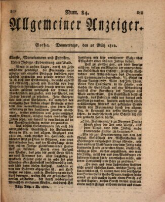 Allgemeiner Anzeiger der Deutschen Donnerstag 26. März 1812