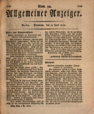 Allgemeiner Anzeiger der Deutschen Dienstag 14. April 1812