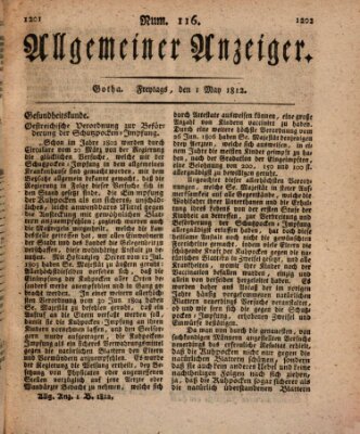 Allgemeiner Anzeiger der Deutschen Freitag 1. Mai 1812