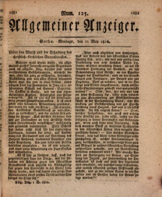 Allgemeiner Anzeiger der Deutschen Montag 11. Mai 1812