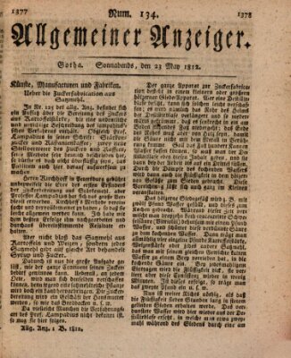 Allgemeiner Anzeiger der Deutschen Samstag 23. Mai 1812