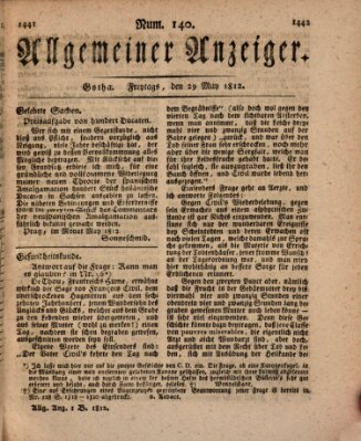 Allgemeiner Anzeiger der Deutschen Freitag 29. Mai 1812