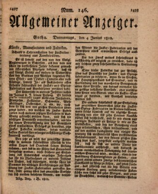 Allgemeiner Anzeiger der Deutschen Donnerstag 4. Juni 1812