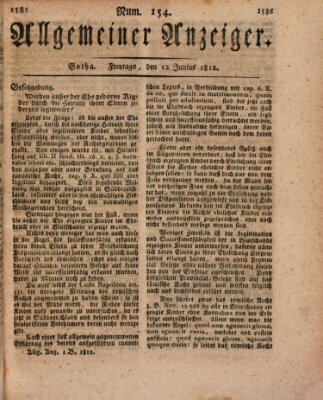 Allgemeiner Anzeiger der Deutschen Freitag 12. Juni 1812