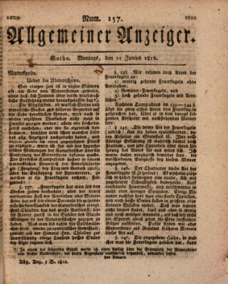 Allgemeiner Anzeiger der Deutschen Montag 15. Juni 1812