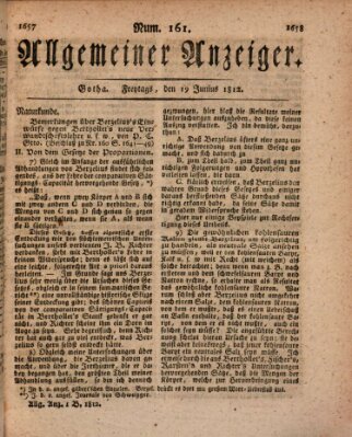 Allgemeiner Anzeiger der Deutschen Freitag 19. Juni 1812