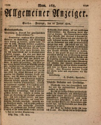 Allgemeiner Anzeiger der Deutschen Freitag 26. Juni 1812