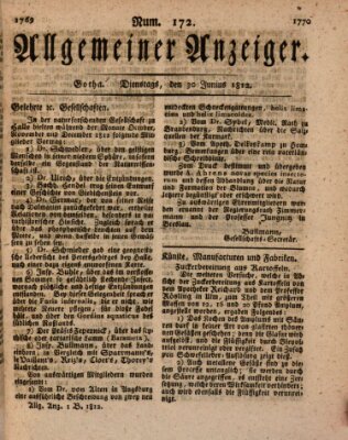 Allgemeiner Anzeiger der Deutschen Dienstag 30. Juni 1812