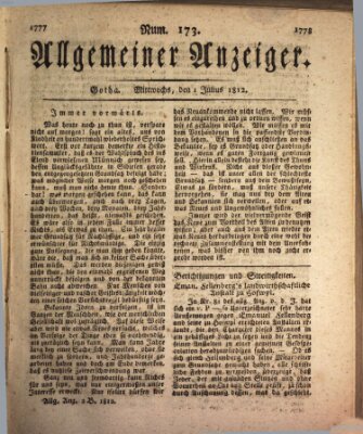 Allgemeiner Anzeiger der Deutschen Mittwoch 1. Juli 1812