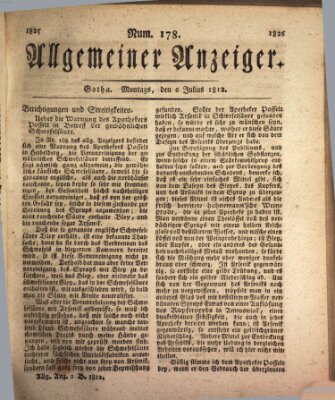 Allgemeiner Anzeiger der Deutschen Montag 6. Juli 1812