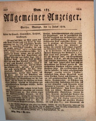 Allgemeiner Anzeiger der Deutschen Montag 13. Juli 1812