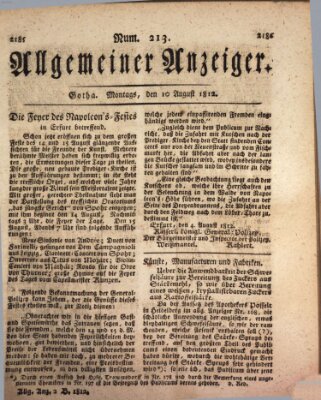 Allgemeiner Anzeiger der Deutschen Montag 10. August 1812