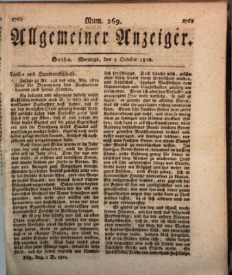 Allgemeiner Anzeiger der Deutschen Montag 5. Oktober 1812