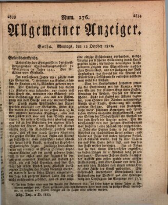 Allgemeiner Anzeiger der Deutschen Montag 12. Oktober 1812