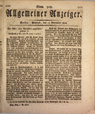 Allgemeiner Anzeiger der Deutschen Freitag 13. November 1812