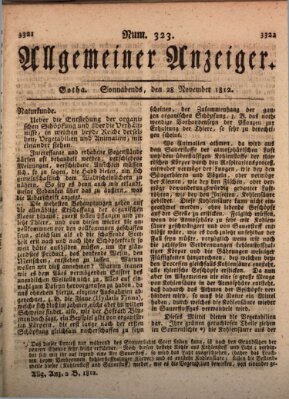 Allgemeiner Anzeiger der Deutschen Samstag 28. November 1812