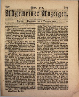 Allgemeiner Anzeiger der Deutschen Dienstag 8. Dezember 1812