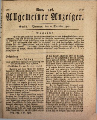 Allgemeiner Anzeiger der Deutschen Dienstag 22. Dezember 1812