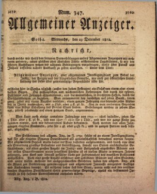 Allgemeiner Anzeiger der Deutschen Mittwoch 23. Dezember 1812