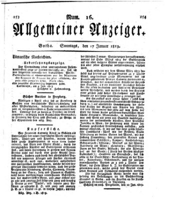 Allgemeiner Anzeiger der Deutschen Sonntag 17. Januar 1813