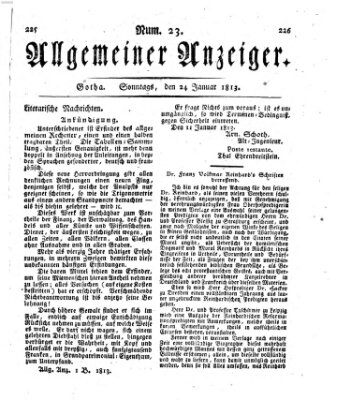 Allgemeiner Anzeiger der Deutschen Sonntag 24. Januar 1813