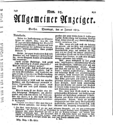 Allgemeiner Anzeiger der Deutschen Dienstag 26. Januar 1813