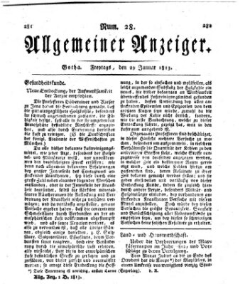 Allgemeiner Anzeiger der Deutschen Freitag 29. Januar 1813