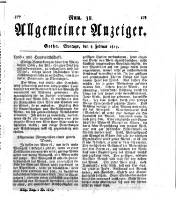 Allgemeiner Anzeiger der Deutschen Montag 8. Februar 1813