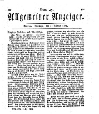 Allgemeiner Anzeiger der Deutschen Montag 15. Februar 1813