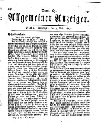 Allgemeiner Anzeiger der Deutschen Freitag 5. März 1813