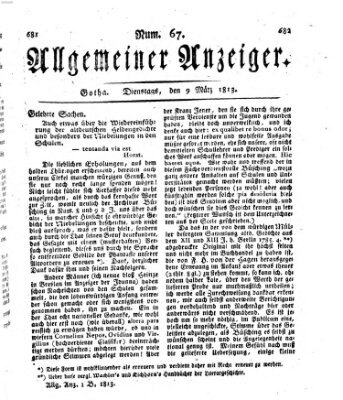 Allgemeiner Anzeiger der Deutschen Dienstag 9. März 1813