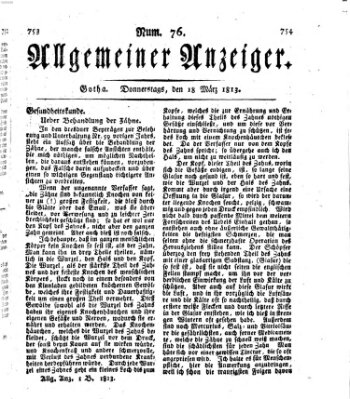 Allgemeiner Anzeiger der Deutschen Donnerstag 18. März 1813