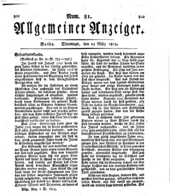 Allgemeiner Anzeiger der Deutschen Dienstag 23. März 1813