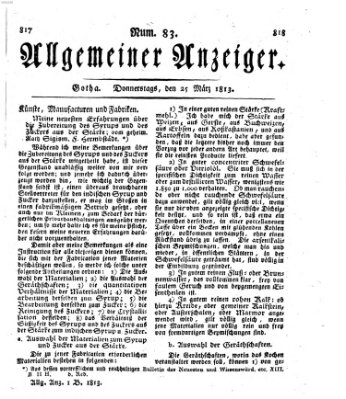 Allgemeiner Anzeiger der Deutschen Donnerstag 25. März 1813