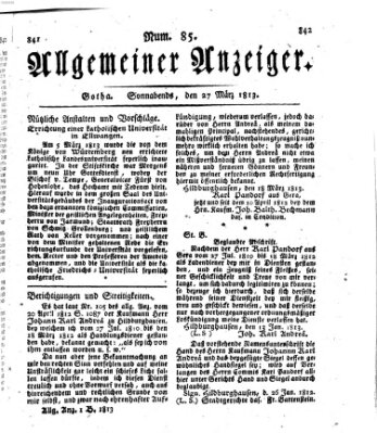 Allgemeiner Anzeiger der Deutschen Samstag 27. März 1813