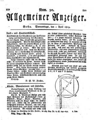 Allgemeiner Anzeiger der Deutschen Donnerstag 1. April 1813