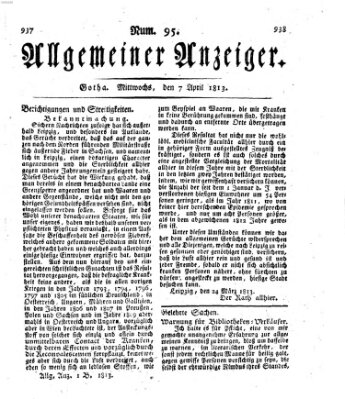 Allgemeiner Anzeiger der Deutschen Mittwoch 7. April 1813