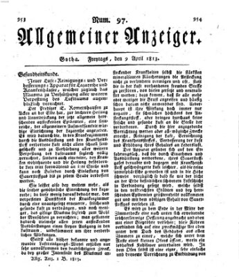 Allgemeiner Anzeiger der Deutschen Freitag 9. April 1813