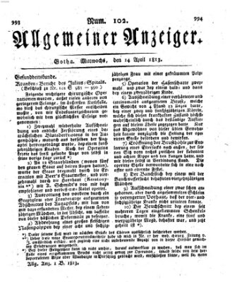 Allgemeiner Anzeiger der Deutschen Mittwoch 14. April 1813