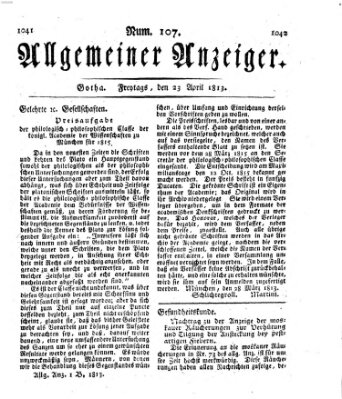 Allgemeiner Anzeiger der Deutschen Freitag 23. April 1813