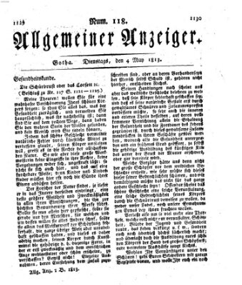 Allgemeiner Anzeiger der Deutschen Dienstag 4. Mai 1813