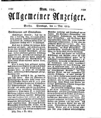 Allgemeiner Anzeiger der Deutschen Dienstag 11. Mai 1813