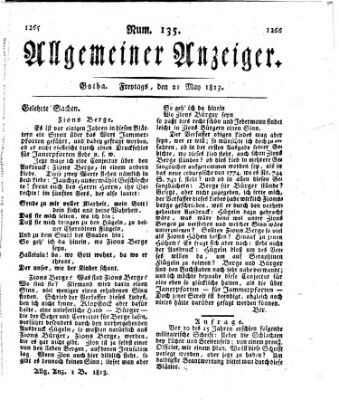 Allgemeiner Anzeiger der Deutschen Freitag 21. Mai 1813