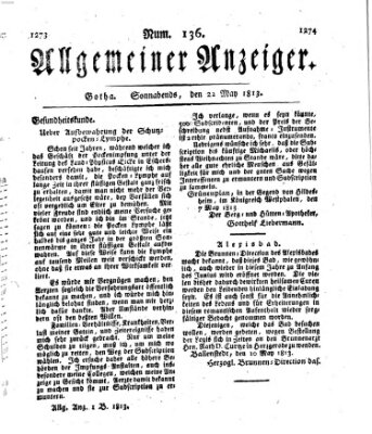 Allgemeiner Anzeiger der Deutschen Samstag 22. Mai 1813