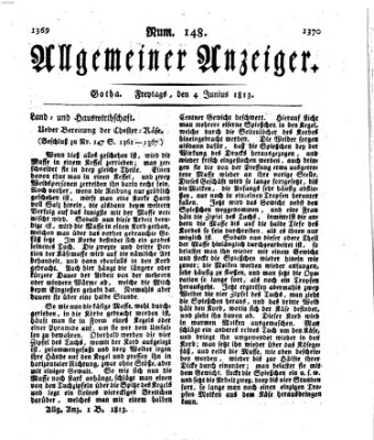 Allgemeiner Anzeiger der Deutschen Freitag 4. Juni 1813