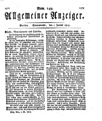 Allgemeiner Anzeiger der Deutschen Samstag 5. Juni 1813