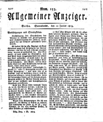 Allgemeiner Anzeiger der Deutschen Samstag 12. Juni 1813